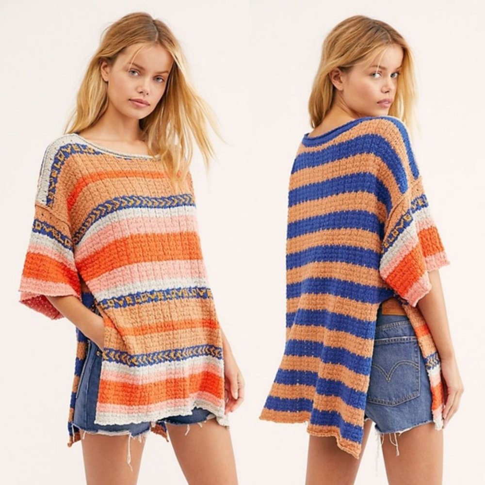 NWT Free People Hidden Love Tunic Top Striped